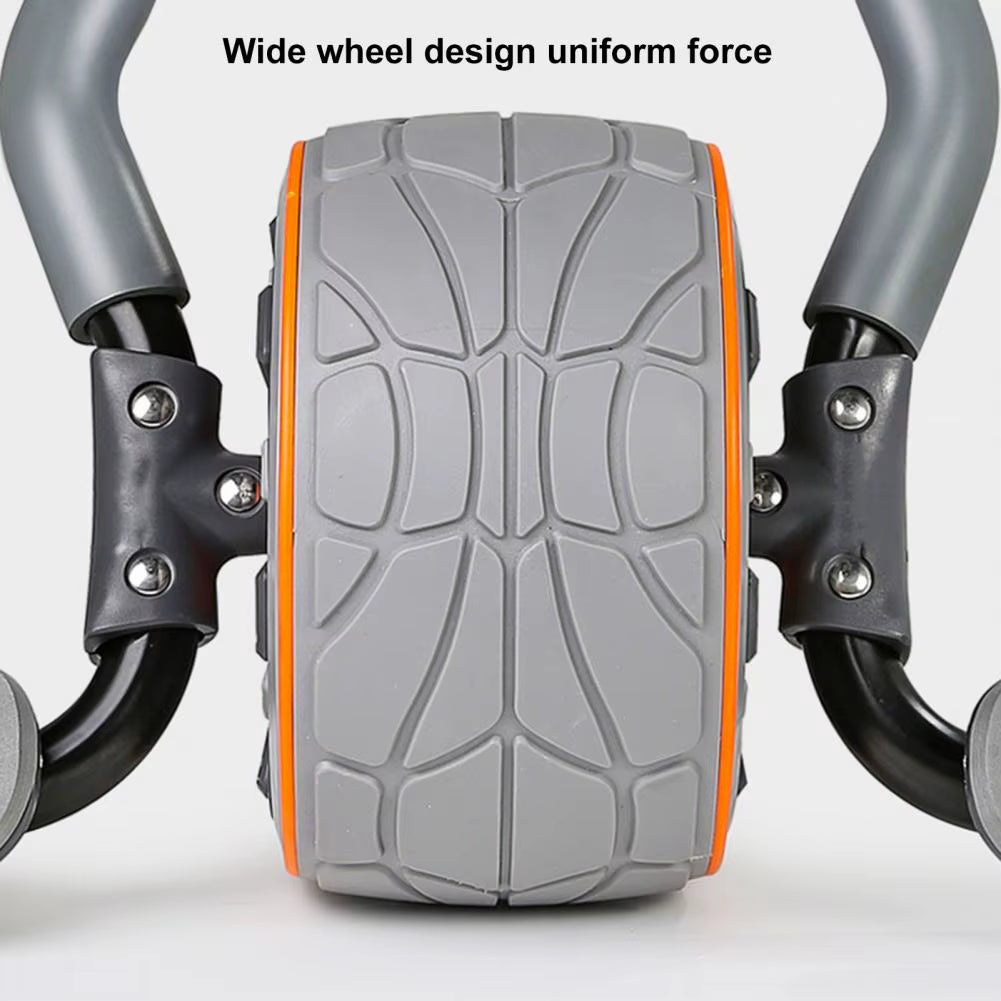 Abdominal Roller Abs Wheel with Elbow Support Knee Pad 4D Abs Roller Mute Exercise Wheels Core Fitness Workout Equipment